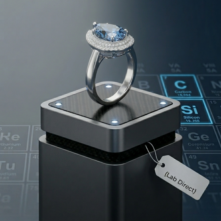 4ct Pear Cut Moissanite Double Halo Ring | Goddess Teardrop Radiance Trio | TARA AYARH LUNE